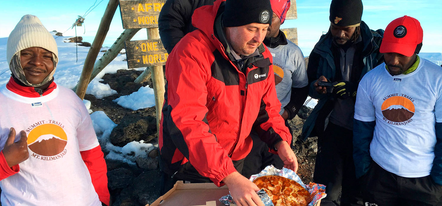 Pizza Hut delivered to Mt. Kilimanjaro – earning a Guinness World Record